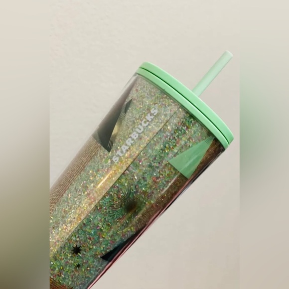 Starbucks Glitter Christmas Tree Cup Geometric Tumbler Venti New 2020 Holiday - Picture 11 of 14